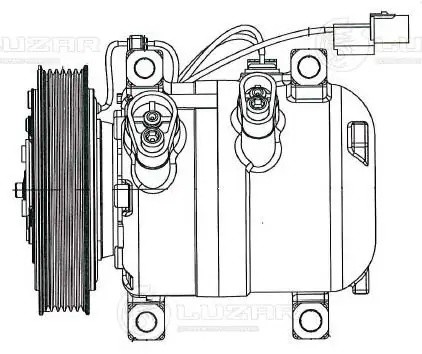 Компрессор кондиц. для а/м Nissan Almera Classic (05-) 1.6i LCAC1410 LCAC1410 LUZAR