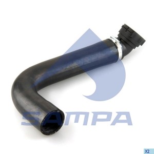 Патрубок радиатора Iveco 061383 SAMPA