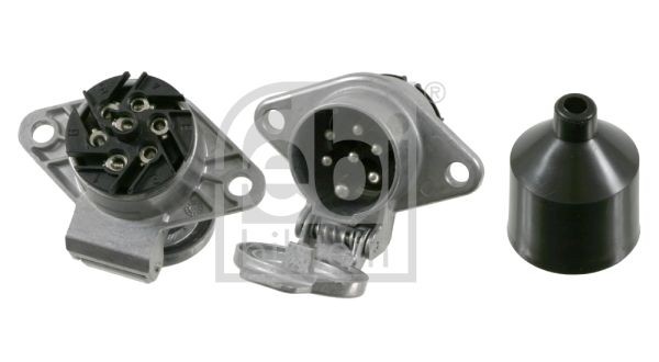 Розетка 7 полюсов (металл, винты) 07343 FEBI BILSTEIN