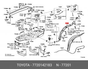 TOYOTA RAV 4 (2006-2013) 77201-42183 TOYOTA