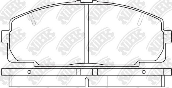 Колодки тормозные TOYOTA Hiace (06-) передние (4шт.) NIBK PN1237 NIBK