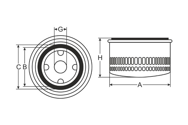 Фильтр масляный SM132 SCT