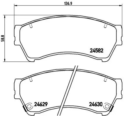 Колодки тормозные P49039 P49039 BREMBO