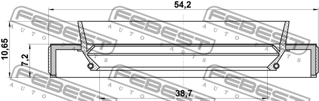 Сальник привода SUZUKI GRAND VITARA/ESCUDO 2006-2014 95HBY-40540711R 95HBY-40540711R FEBEST