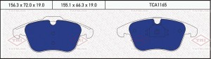 Колодки тормозные дисковые передние FORD Galaxy/S-Max 06-LAND ROVER Freelander 0 TCA1165 TATSUMI