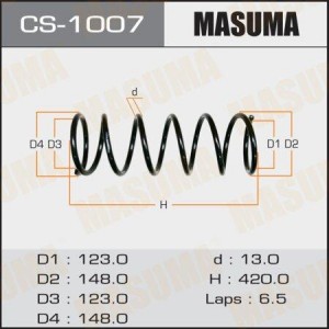 пружина передняя!\ Toyota Nadia 2.0 3SF/1AZ 98-03 CS-1007 MASUMA