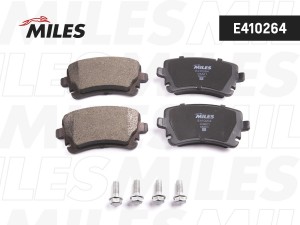 Колодки тормозные задние (без датчика + болты) (Смесь Low-Metallic) (AUDI A4/A6/ E410264 MILES
