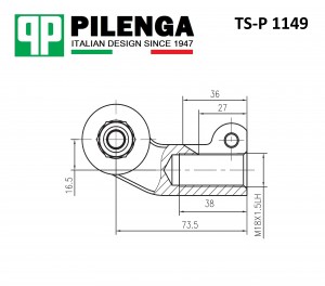Наконечник рулевой ВАЗ 2110-2112, 1117-1119, 2170, 2190 левый TS-P1149 TSP1149 PILENGA