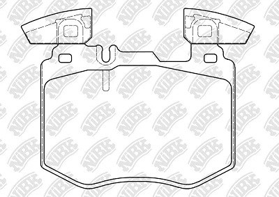Колодки тормозные MERCEDES E (W213) (16-) передние (4шт.) NIBK PN0790 NIBK