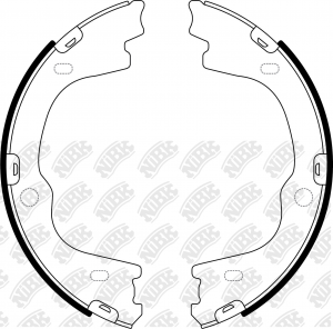 Колодки тормозные HYUNDAI Sonata (09-) KIA Sportage (10-) стояночного тормоза (2 FN0715 NIBK