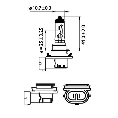 Лампа 12V H11 55W PGJ19-2 Long Life Eco Vision PHILIPS 12362LLECOC1 PHILIPS