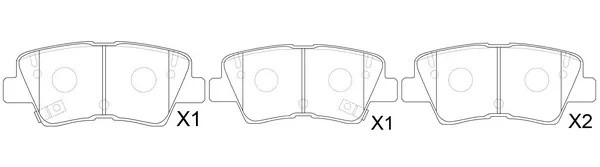 Колодки тормозные задние (HYUNDAI SOLARIS, I30 II, I40, TUCSON (JM), KIA SOUL, R BP11538 SB NAGAMOCHI