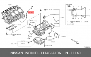 Маслоизмерительный щуп 11140-JA10A 11140-JA10A NISSAN