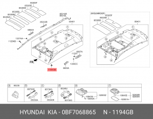 Пистон HYUNDAI KIA OE 0BF7068865 HYUNDAI KIA
