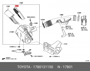 ФИЛЬТР ВОЗДУШНЫЙ 17801-36010 17801-31150 17801-31150 TOYOTA