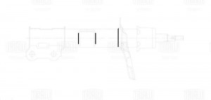 Амортизатор для а/м Hyundai i40 12- стойка пер. лев. AG 08119 AG08119 TRIALLI