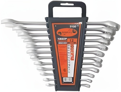 Набор ключей комбинированных 6-22мм 12 предметов в холдере изгиб 15град. АВТОДЕЛ 31120 AVTO DELO