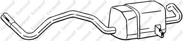 Глушитель RENAULT Megane (02-09) задняя часть BOSAL 280-813 BOSAL