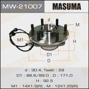 к-кт подшипника ступицы перед.!\ Nissan Armada Ta60/Infiniti Qx56 (Ja60) 2003- MW-21007 MASUMA