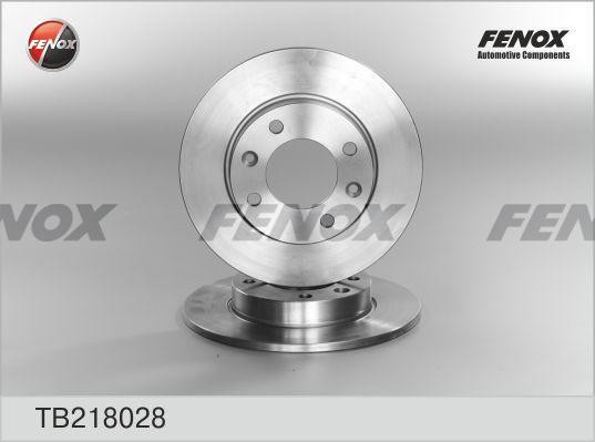 Диск тормозной Citroen Berlingo 00-08, C2 03-, C3 02-09, Xsara Picasso 04-, Peug TB218028 FENOX