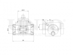 Цилиндр тормозной колесный BRC-20593 UNIO
