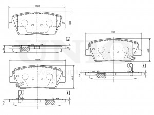 Колодки тормозные диск. задние BRP-20403 UNIO