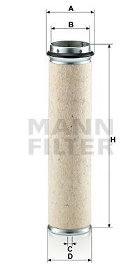 фильтр воздушный! вставка H345 D90 d76 \Industrial CF 800 MANN FILTER