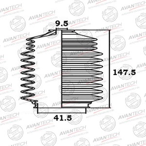 Пыльник рулевой системы Avantech BS0202 AVANTECH