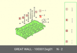 Шайба GREAT WALL Hover H6 болта головки блока OE 1003012EG01 GREAT WALL