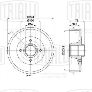 NISSAN NOTE E11 (2006>)/MICRA K12E (2002>) TF 215178 TRIALLI