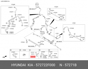 Шайба D=10MM усилителя рулевого управления 572722F000 HYUNDAI KIA