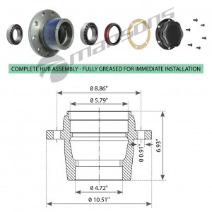 ступица! в сборе с подшипниками 10отв.\ ROR TM 790011 MANSONS
