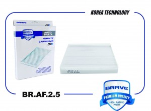 Фильтр воздушный салона HYUNDAI Solaris (17-),Сreta (17-),Tucson (15-) KIA Rio ( BRAF25 BRAVE