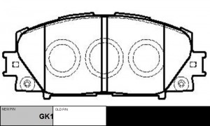 Колодки тормозные TOYOTA Allion 2007 ~2015 / Belta 2005 ~ 2012 / Corolla Axio 20 GK1081 CTR