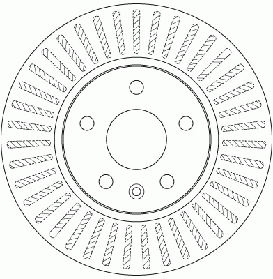 Диск тормозной передний CHEVROLET AVEO (T300), CRUZE (J300), OPEL ASTRA J DF7475 DF7475 TRW