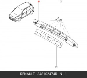 848102474R Деталь 848102474R RENAULT