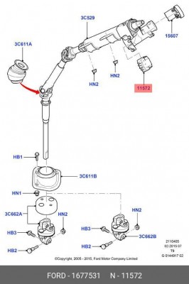 Группа контактная замка зажигания Ford Focus FORD 1677531 1 677 531 FORD