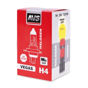 Лампа 24V H4 75/70W P43t AVS A78142S AVS