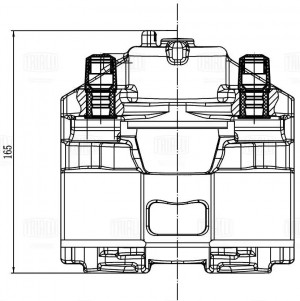 Суппорт торм. Opel Vectra C (02-) перед. лев. d=57мм (диск 28мм) (CF 200101) CF 200101 TRIALLI