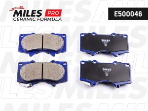 Колодки тормозные передние (Смесь CERAMIC серия PRO) TOYOTA LC 120 4.0/3.0D/MITS E500046 MILES