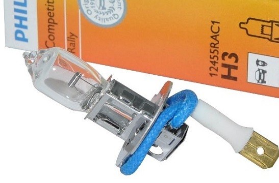 Лампа 12V H3 100W PK22s Rally PHILIPS 12455RAC1 PHILIPS