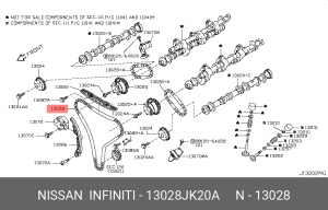 Цепь 13028-JK20A 13028JK20A NISSAN
