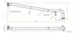 Глушитель Toyota Camry (11-) 2.0i/2.5i доп. (резонатор) (алюм. сталь) (EAM 0357) EAM0357 TRIALLI