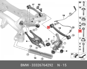 BMW 3-СЕРИЯ E90/E91 (2005>) M12*125*1.5 33 32 6 764 292 BMW