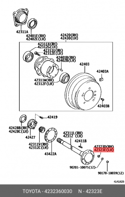 Шайба TOYOTA 42323-60030 42323-60030 TOYOTA