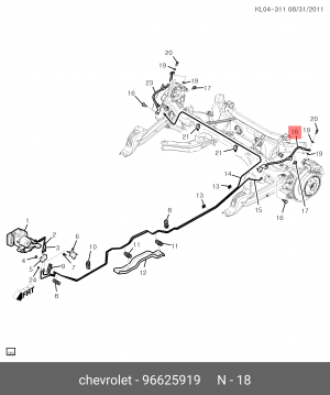 CHEVROLET CAPTIVA (2006>) 96625919 GENERAL MOTORS