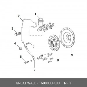 ЦИЛИНДР СЦЕПЛЕНИЯ ГЛАВНЫЙ GW HOVER 1608000K00 1608000-K00 GREAT WALL
