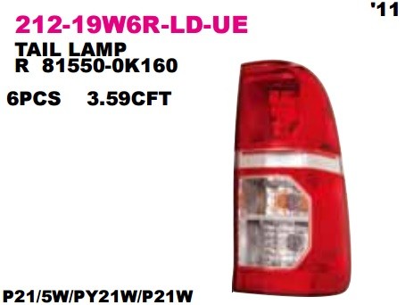 Фонарь задн. R 21219W6RLDUE DEPO
