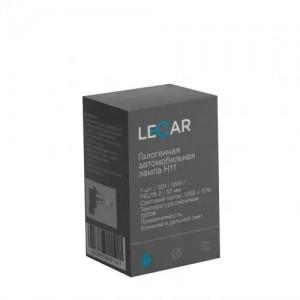 Лампа галогенная H11 12V 55W (PGJ19-2) LECAR000021301 LECAR
