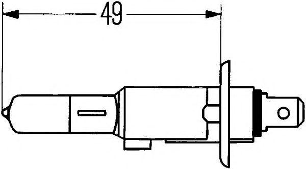 Лампа 24V H1 70W P14.5s HELLA 8GH002089-251 HELLA